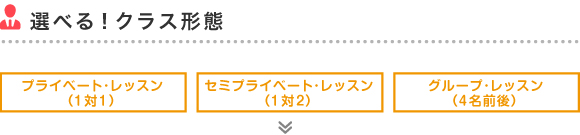 選べる！クラス形態